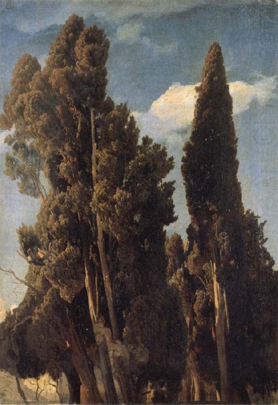 Johann Wilhelm Schirmer Cypresses china oil painting image